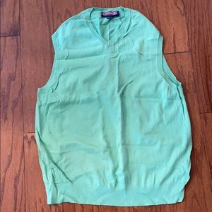 Lime Green Vineyard Vines Mens Sweater Vest